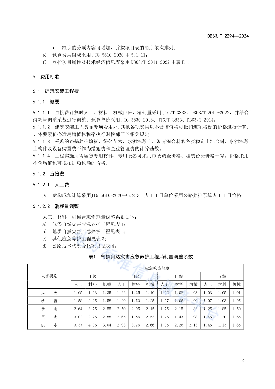 公路应急养护工程预算编制指南DB63／T 2294-2024.pdf_第5页