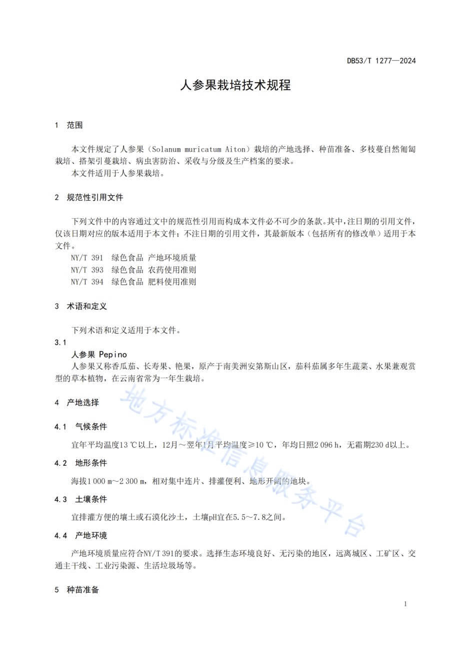 人参果栽培技术规程DB53／T 1277-2024.pdf_第5页