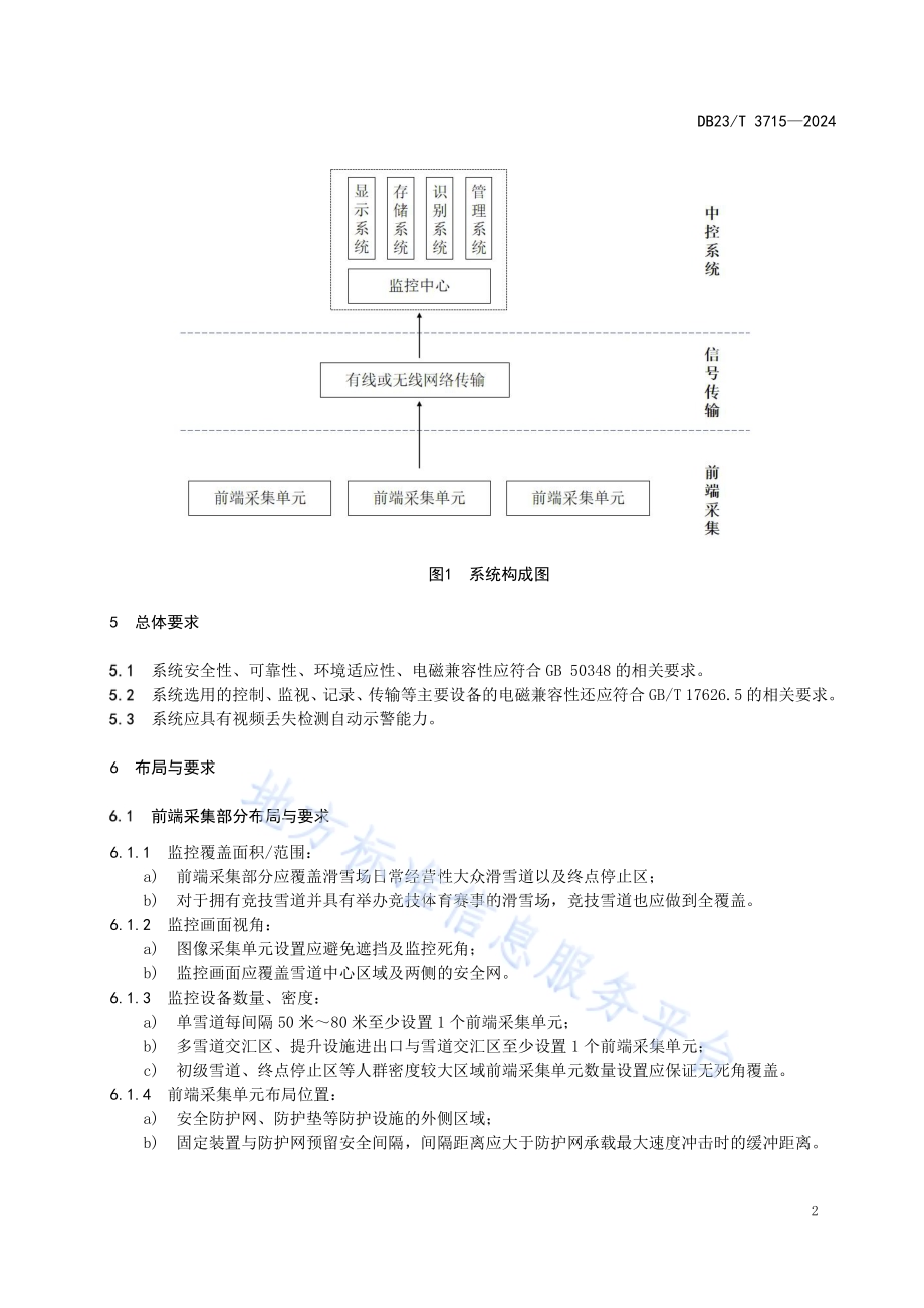 滑雪场雪道安全监控系统技术要求DB23／T 3715—2024.pdf_第5页