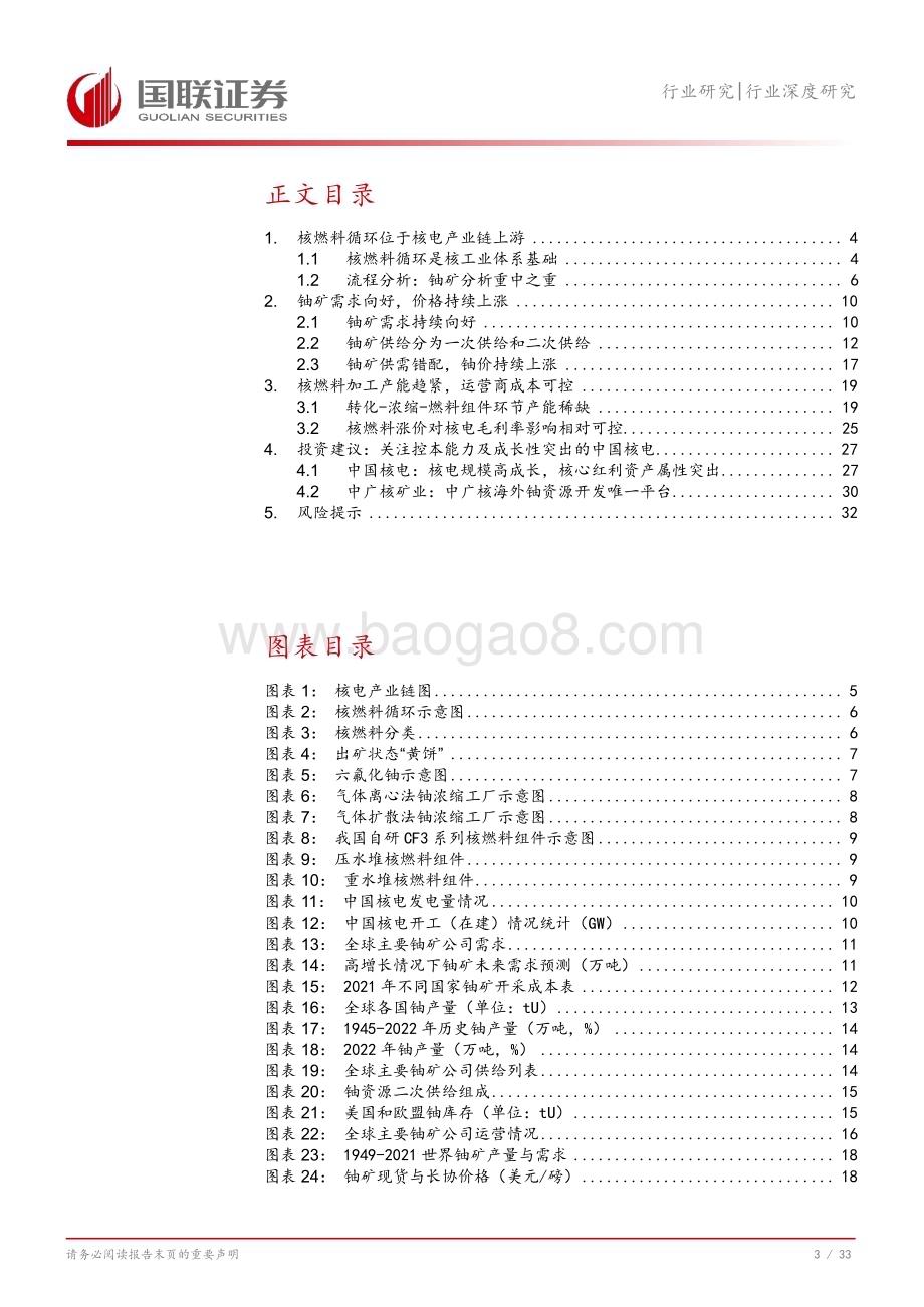 20240731_国联证券_电力行业：铀矿需求向好关注核燃料产业稀缺性_34页.pdf_第4页
