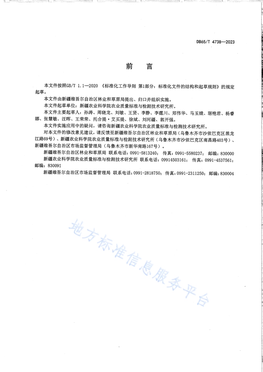 大果沙枣质量等级DB65／T 4738-2023.pdf_第3页