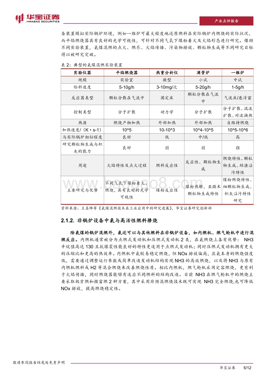 20240731_华宝证券_氢能行业点评报告：煤电低碳化改造建设行动方案出台绿色氢氨+火电助力双碳目标实现_12页.pdf_第5页