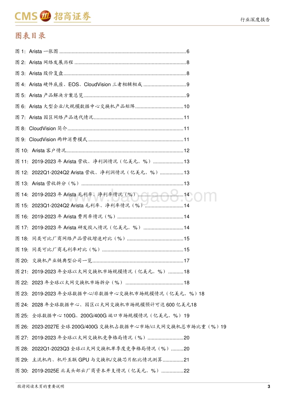 20240801_招商证券_通信行业：Arista网络数通交换机龙头AI打开新增长空间_38页.pdf_第3页