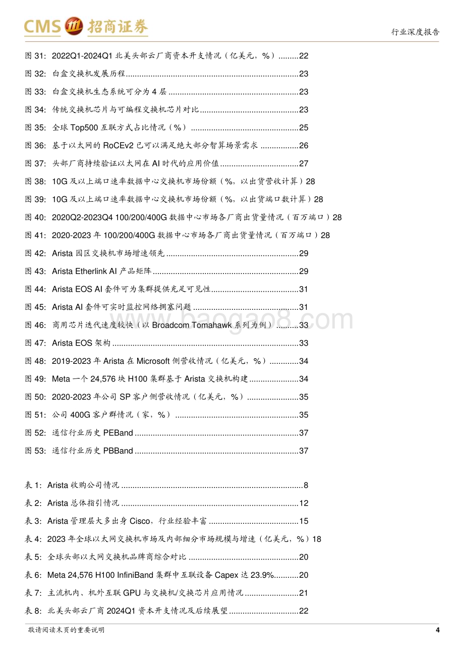 20240801_招商证券_通信行业：Arista网络数通交换机龙头AI打开新增长空间_38页.pdf_第4页