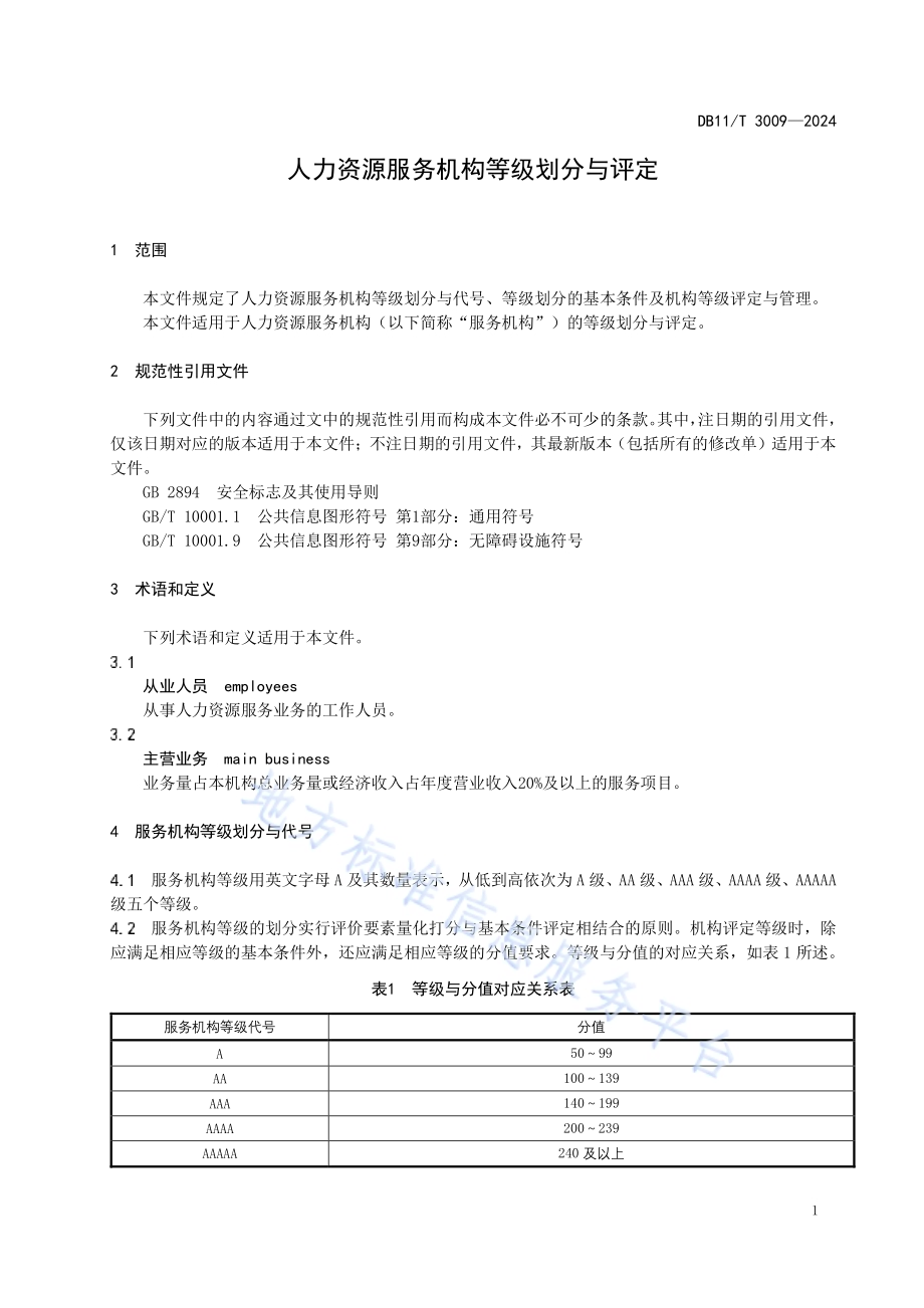 人力资源服务机构等级划分与评定DB11／T 3009-2024.pdf_第5页