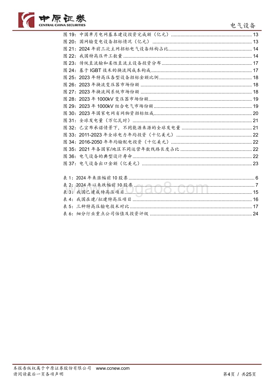 20240710_中原证券_电气设备行业半年度策略：电网投资加速与海外市场拓展电力设备行业的双重机遇_25页.pdf_第4页