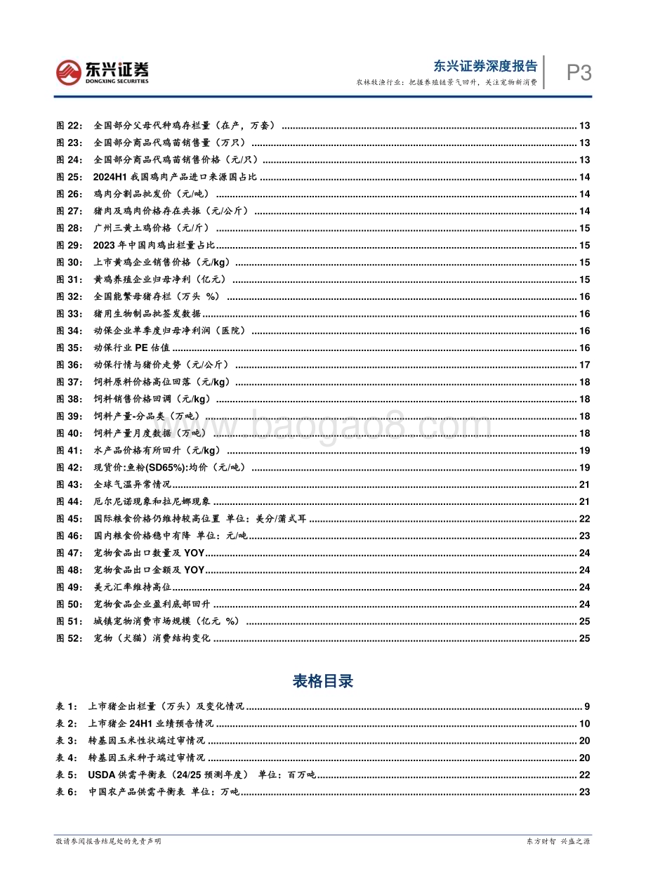 20240731_东兴证券_农林牧渔行业2024年半年度展望：农林牧渔行业把握养殖链景气回升关注宠物新消费_30页.pdf_第3页