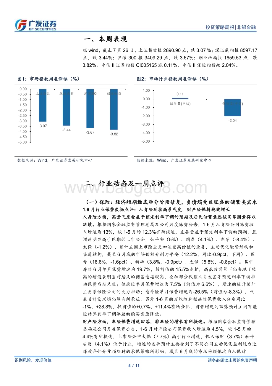 20240728_广发证券_非银金融行业：稳增长发力改善市场预期建议关注板块估值修复_11页.pdf_第4页