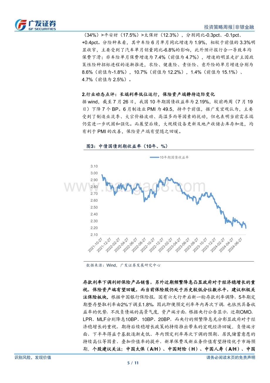 20240728_广发证券_非银金融行业：稳增长发力改善市场预期建议关注板块估值修复_11页.pdf_第5页