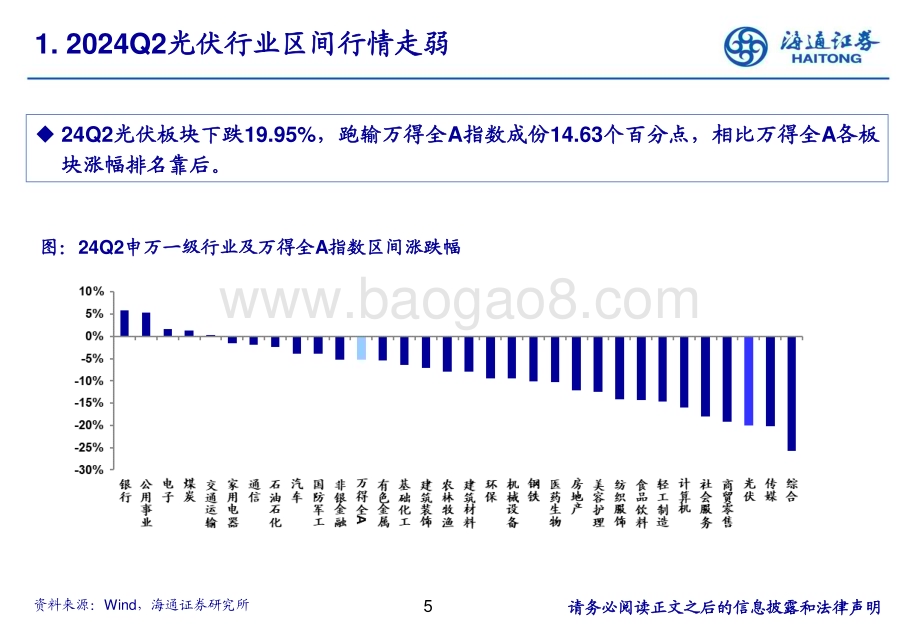 20240725_海通证券_电力设备及新能源行业：光伏板块2024Q2持仓分析报告_20页.pdf_第5页