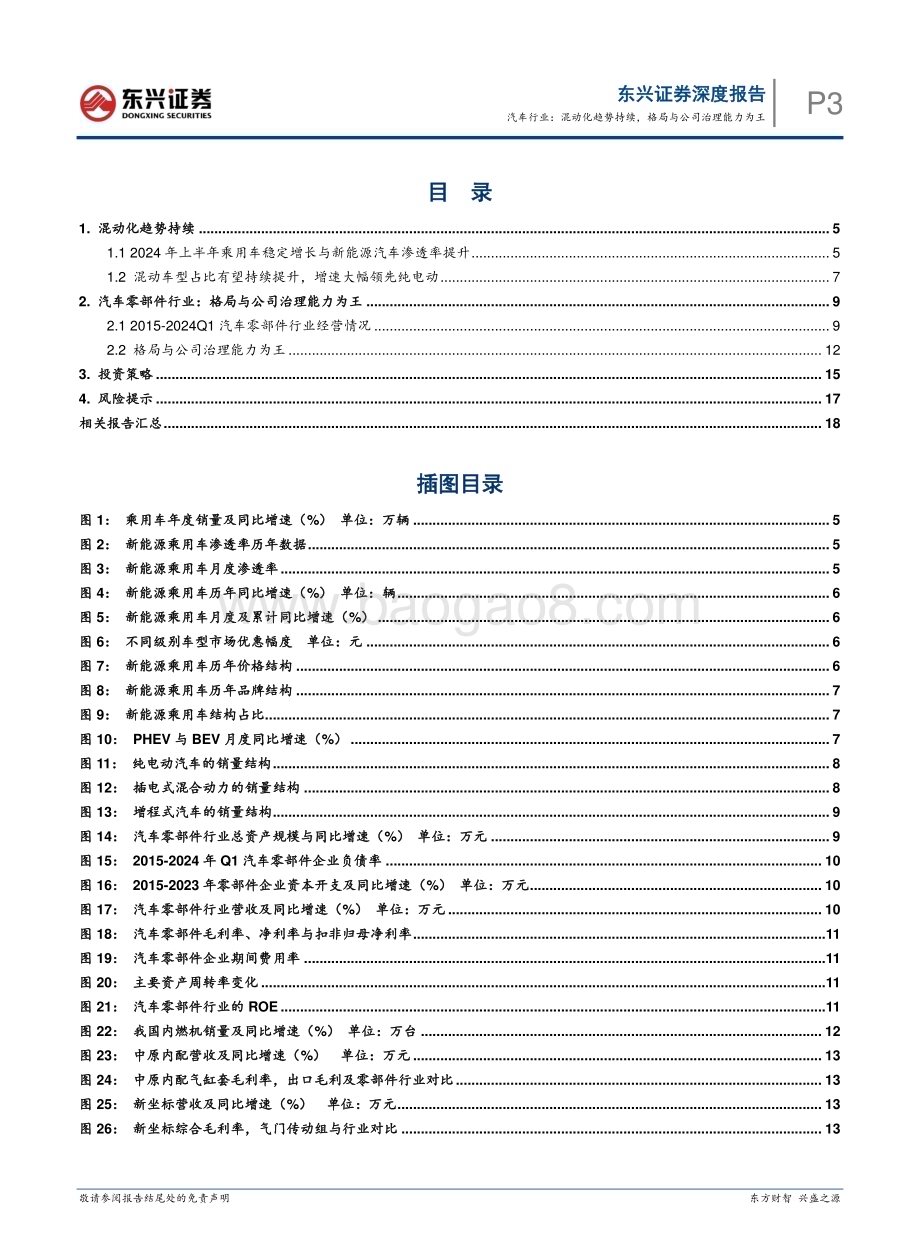 20240729_东兴证券_汽车行业2024年中期投资展望：混动化趋势持续格局与公司治理能力为王_20页.pdf_第3页