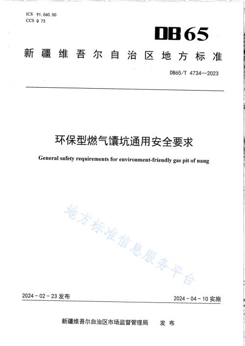 环保型燃气馕坑通用安全要求DB65／T 4734-2023.pdf