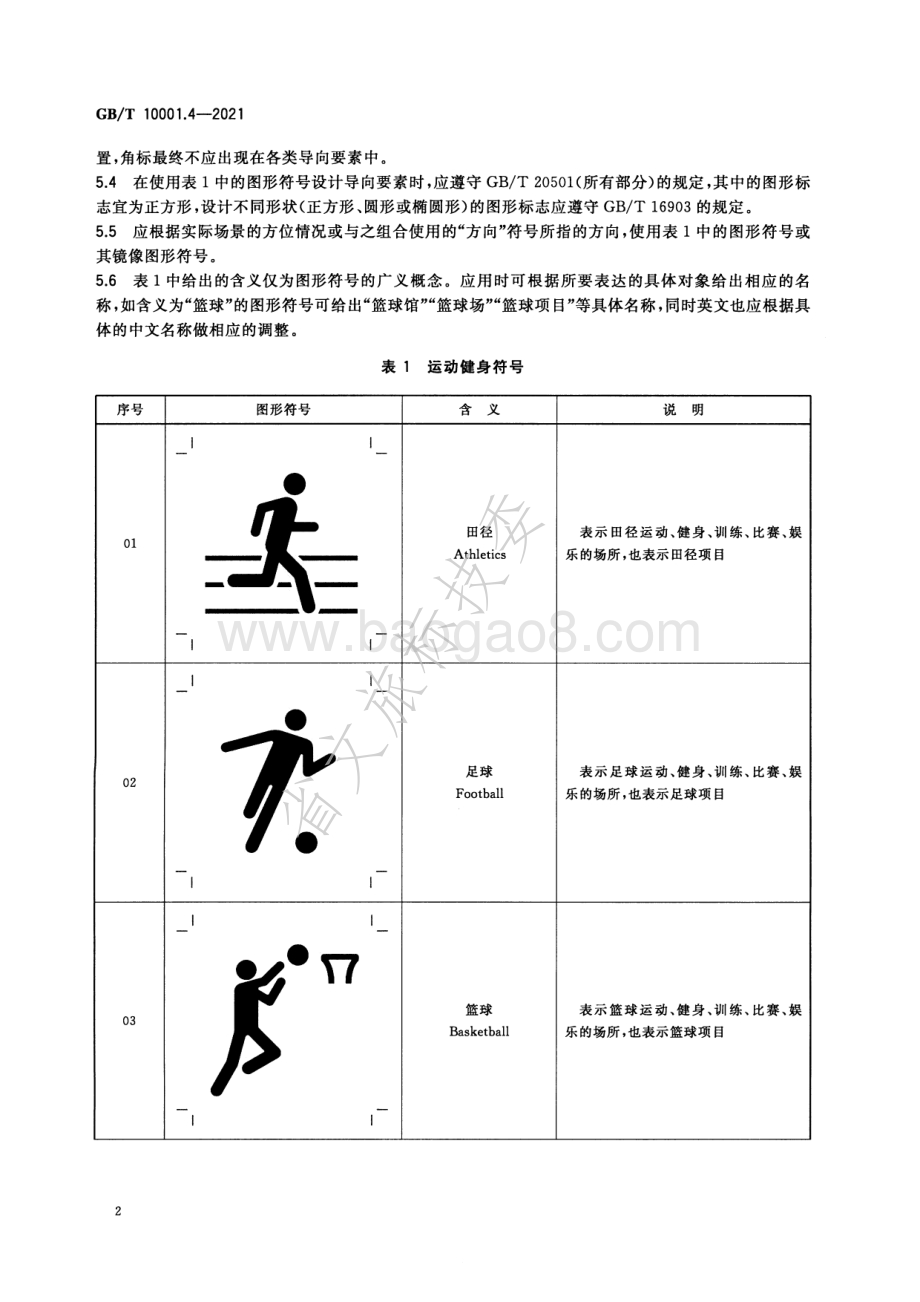公共信息图形符号 第4部分：运动健身符号 GBT 10001.4-2021.pdf_第4页