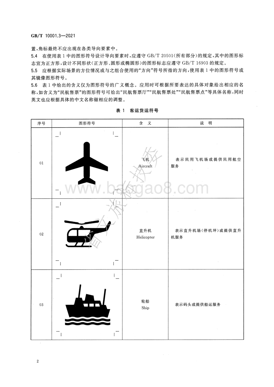 公共信息图形符号 第3部分：客运货运符号 GBT 10001.3-2021.pdf_第4页