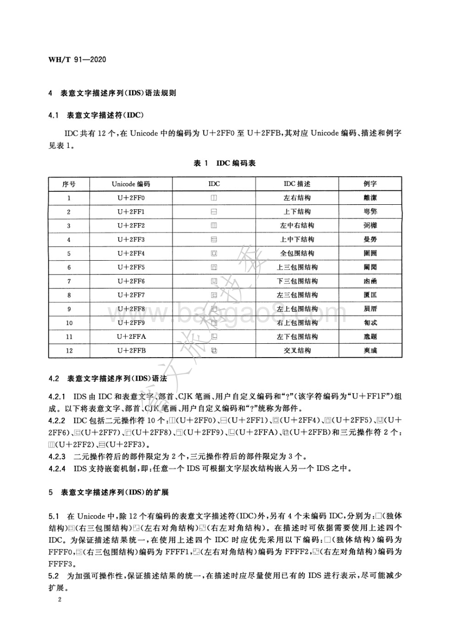汉文古籍集外字描述规范 WHT 91-2020.pdf_第5页