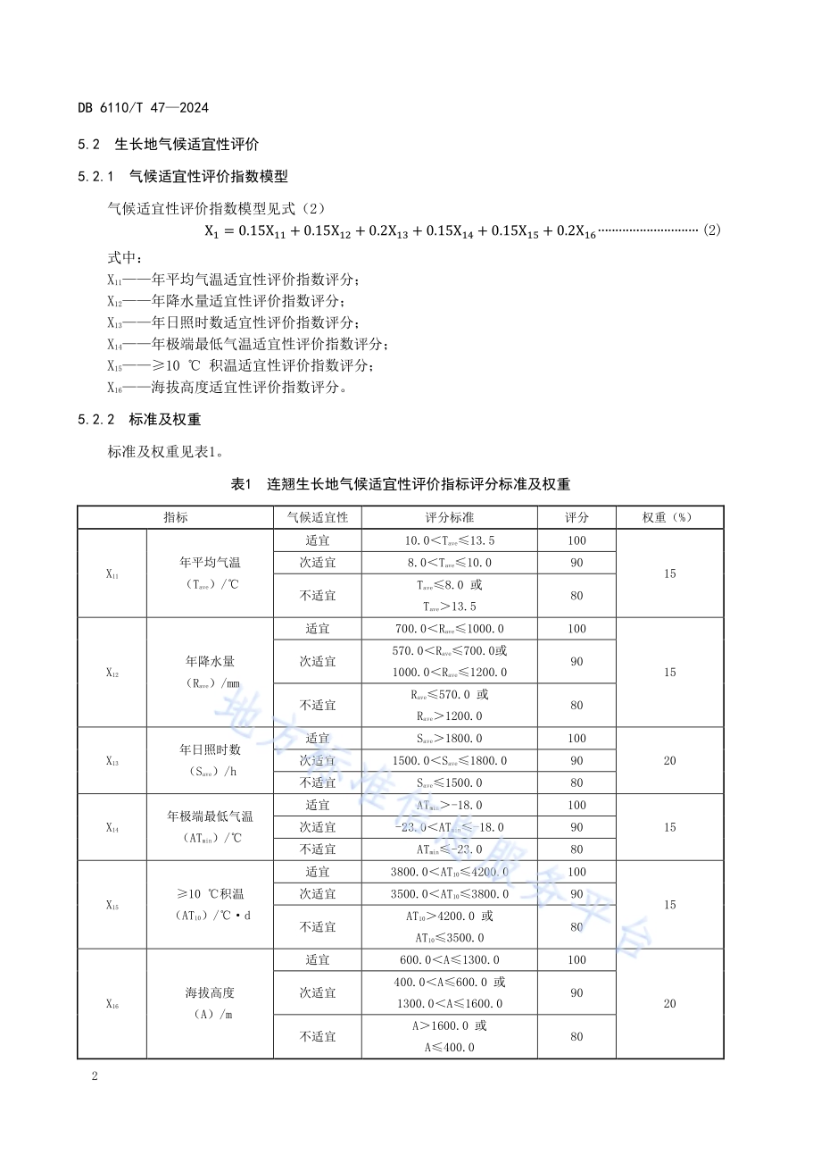连翘气候品质评价规程DB6110／T 47-2024.pdf_第5页
