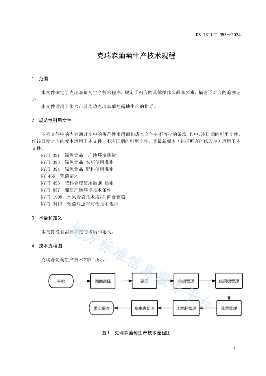 克瑞森葡萄生产技术规程DB1311／T 053-2024.pdf_第4页