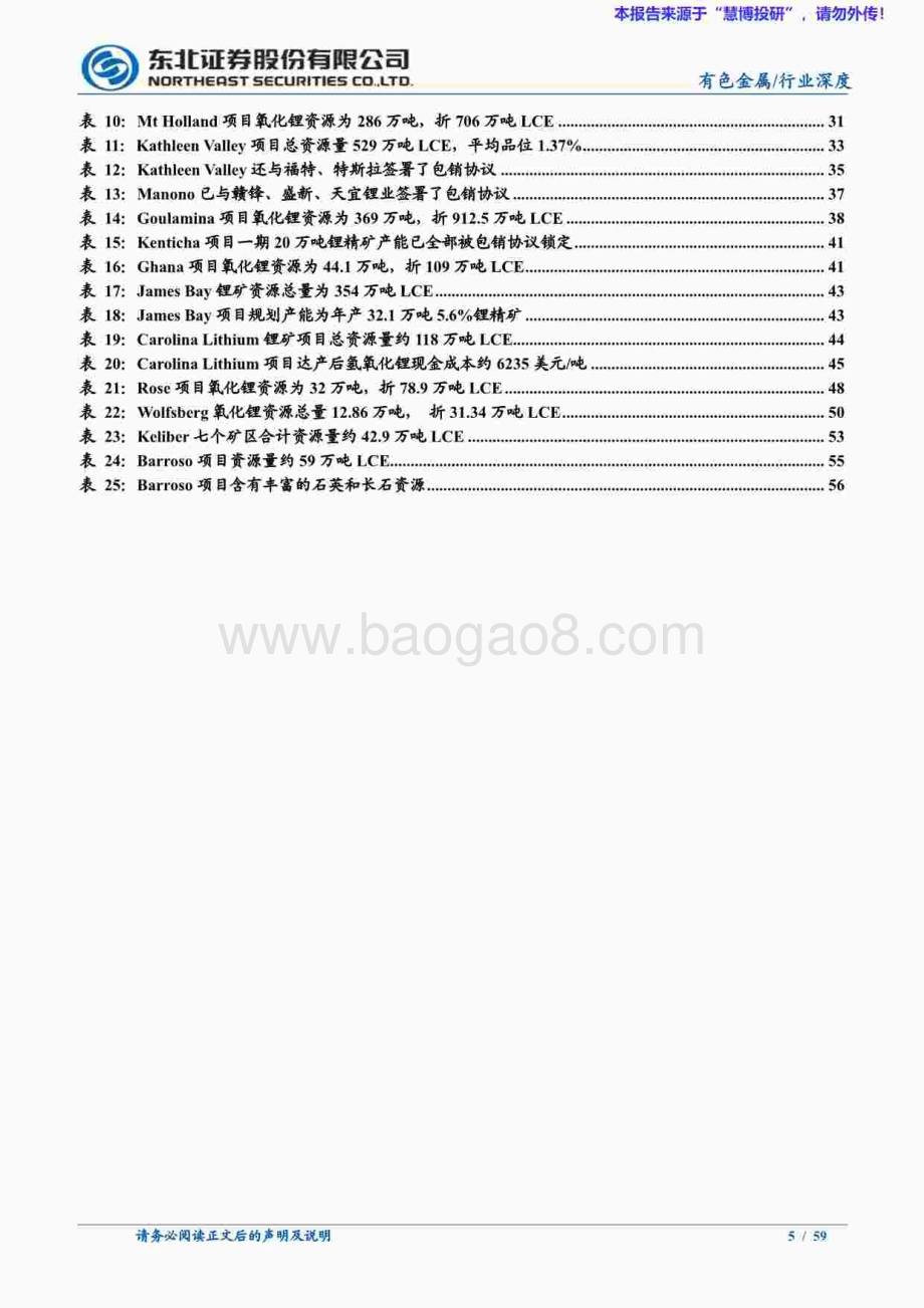 20240822_东北证券_有色金属行业海外锂矿企业2024Q2经营情况跟踪报告：海外锂矿2Q24库存大幅降低售价环比回升_59页.pdf_第5页