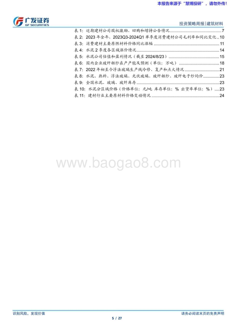 20240825_广发证券_建筑材料行业：行业需求持续偏弱期待政策发力_27页.pdf_第5页