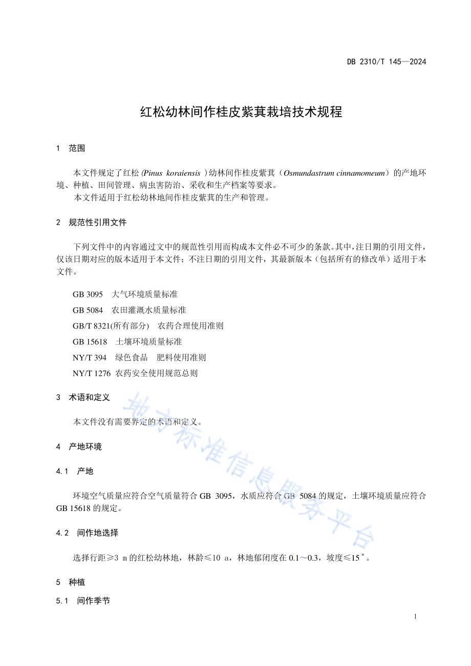 红松幼林间作桂皮紫萁栽培技术规程DB2310／T 145-2024.pdf_第3页