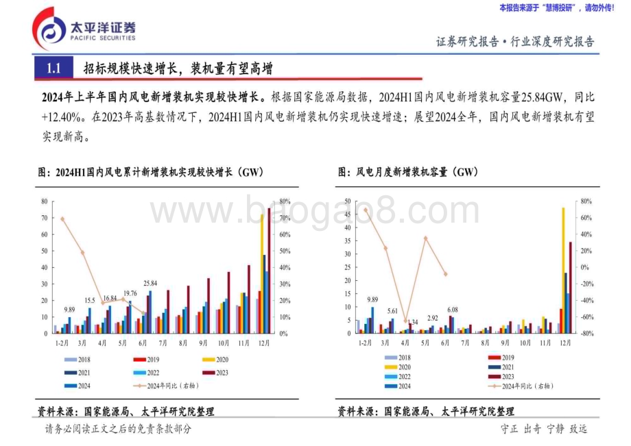 20240813_太平洋证券_风电行业2024年中期投资策略报告：“两海”依然是主线整机盈利有望反转_46页.pdf_第5页